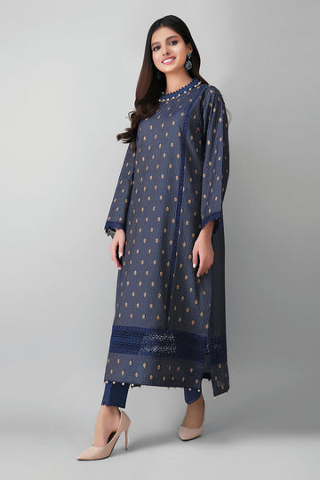 Khaadi Im21209 Blue Summer Lawn 2021
